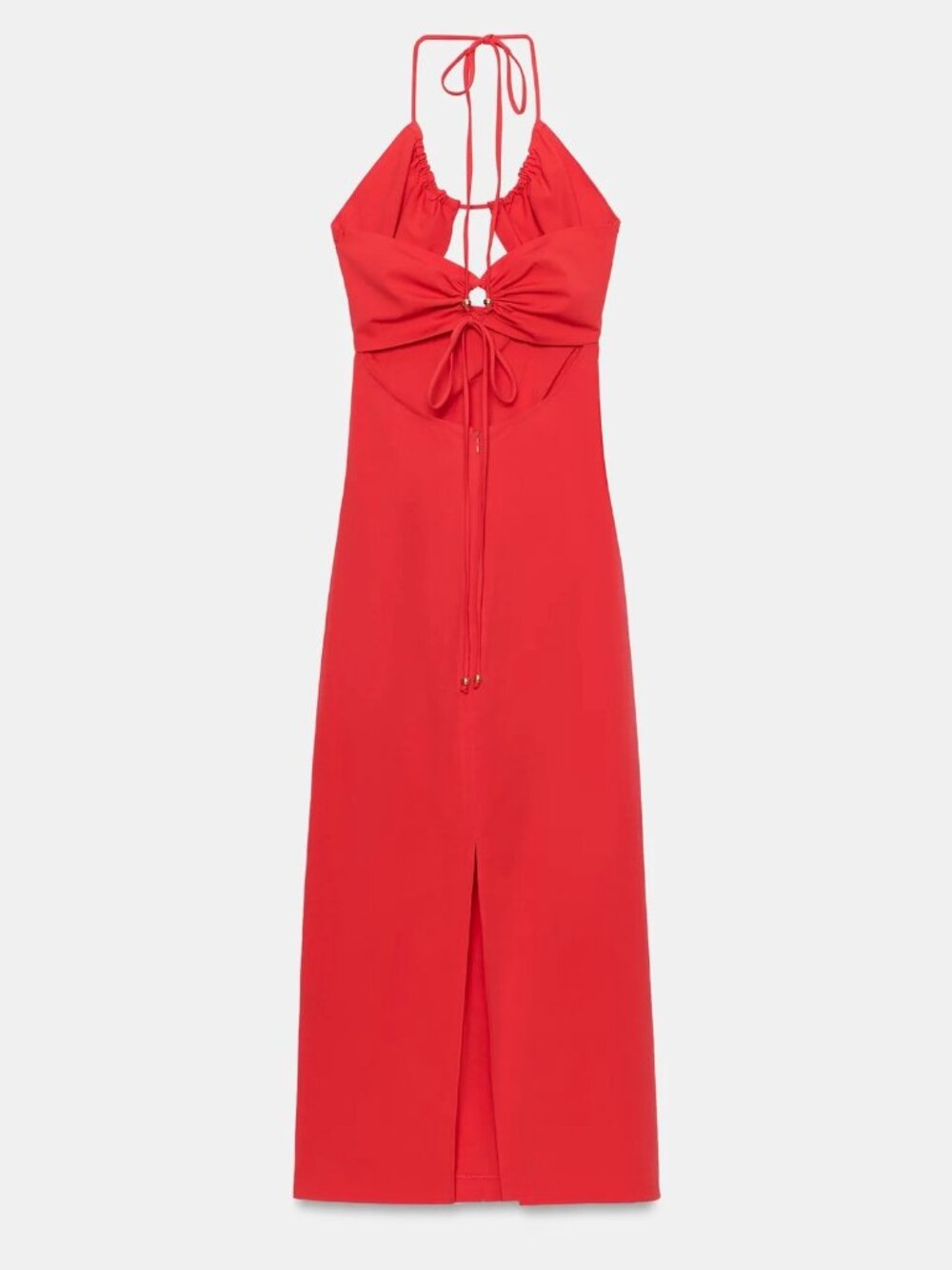 ZARA Draped Cut-Out Tube Mini Dress